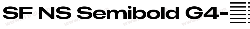 SF NS Semibold G4字体转换